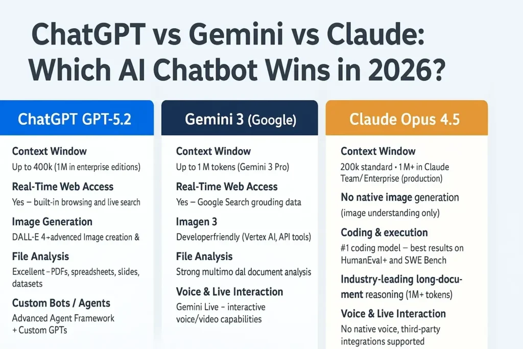 ChatGPT vs Claude vs Gemini in 2026 — Which One Is Actually Better?